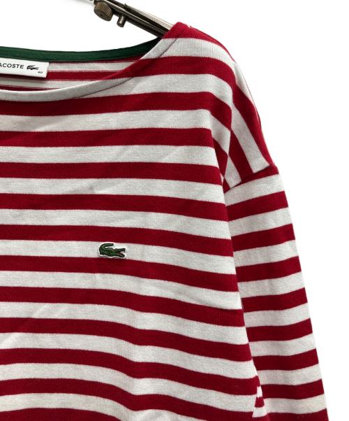 LACOSTE（ラコステ）LACOSTE (ラコステ) バスクシャツ レッド サイズ:40の古着・服飾アイテム