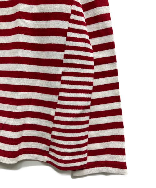 LACOSTE（ラコステ）LACOSTE (ラコステ) バスクシャツ レッド サイズ:40の古着・服飾アイテム