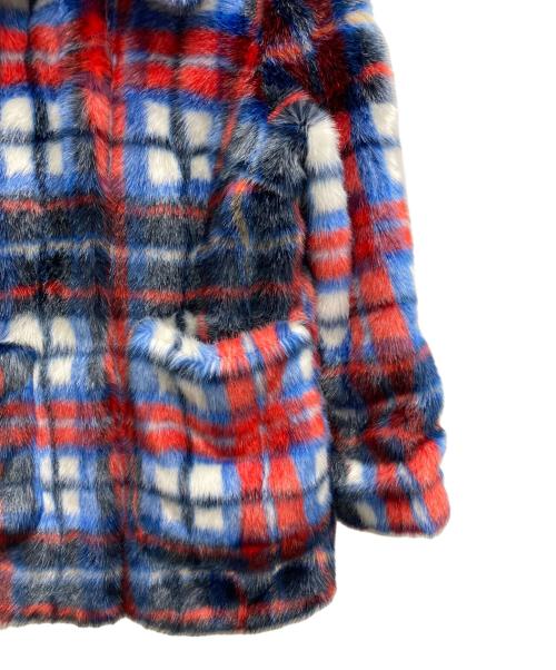 Jakke（ジャッキー）jakke (ジャッキー) フェイクファーコート レッド サイズ:38の古着・服飾アイテム