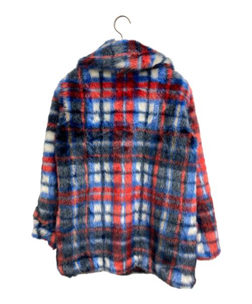 Jakke（ジャッキー）jakke (ジャッキー) フェイクファーコート レッド サイズ:38の古着・服飾アイテム