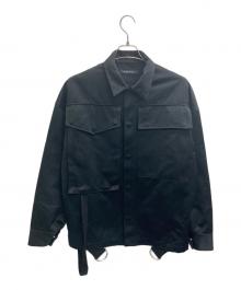ALMOSTBLACK（オールモストブラック）の古着「ダブルポケットジャケット」｜ブラック