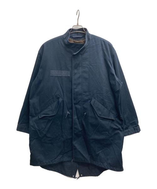 B.C STOCK（ビーシーストック）B.C STOCK (ビーシーストック) オーバーサイズモッズコート with ファーライナー インディゴ サイズ:Lの古着・服飾アイテム