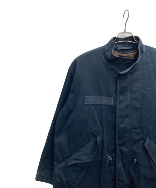 B.C STOCK（ビーシーストック）B.C STOCK (ビーシーストック) オーバーサイズモッズコート with ファーライナー インディゴ サイズ:Lの古着・服飾アイテム
