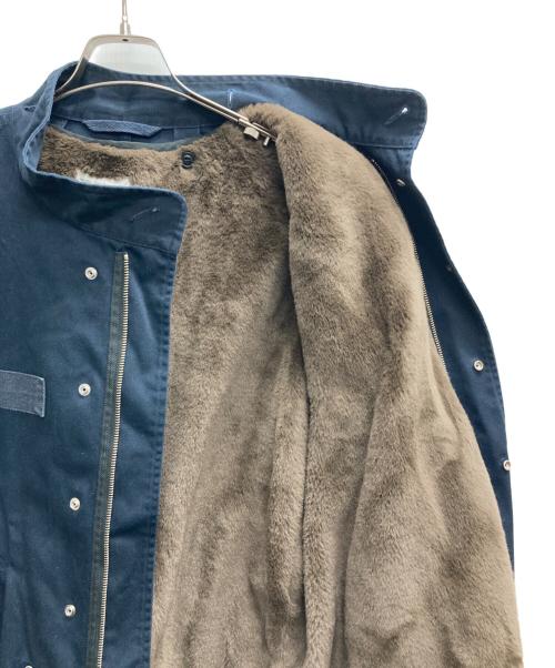 B.C STOCK（ビーシーストック）B.C STOCK (ビーシーストック) オーバーサイズモッズコート with ファーライナー インディゴ サイズ:Lの古着・服飾アイテム