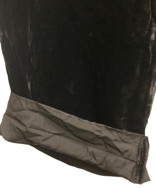 Y's（ワイズ）Y's (ワイズ) ベルベットワイドパンツ ブラック サイズ:2の古着・服飾アイテム