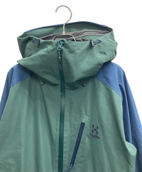 HAGLOFS（ホグロフス）HAGLOFS (ホグロフス) NIVA JACKET(ニヴァジャケット) グリーン×ネイビー サイズ:Mの古着・服飾アイテム