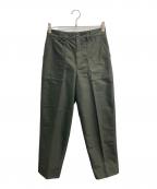 Traditional Weatherwearトラディショナルウェザーウェア）の古着「TAPERED BAKER PANTS(テーパードベイカーパンツ)」｜グリーン