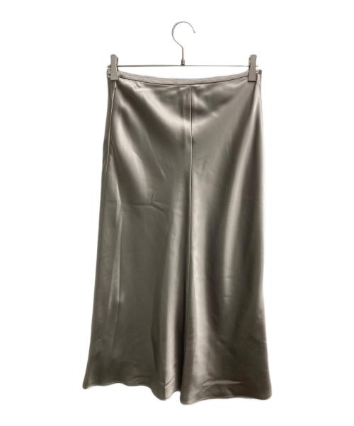 theory（セオリー）theory (セオリー) Fluid Satin Cl Midi SK(フルイドサテンCLミディSK) ベージュ サイズ:Sの古着・服飾アイテム