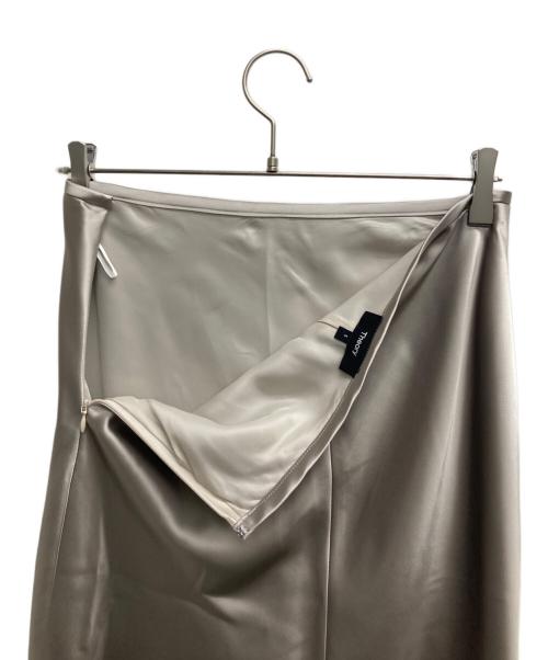 theory（セオリー）theory (セオリー) Fluid Satin Cl Midi SK(フルイドサテンCLミディSK) ベージュ サイズ:Sの古着・服飾アイテム