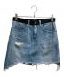 OUT OF FRAME（アウトオブフレーム）の古着「デニムドッキングミニスカート」｜ブルー