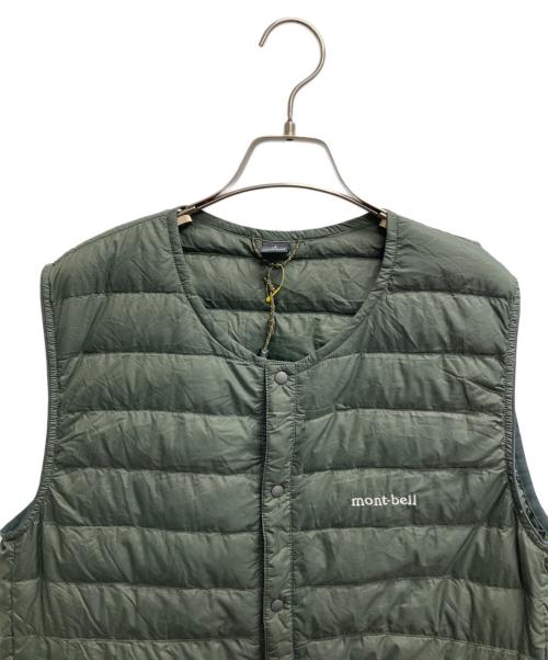 mont-bell（モンベル）mont-bell (モンベル) スペリオダウン ラウンドネックベスト オリーブ サイズ:Mの古着・服飾アイテム