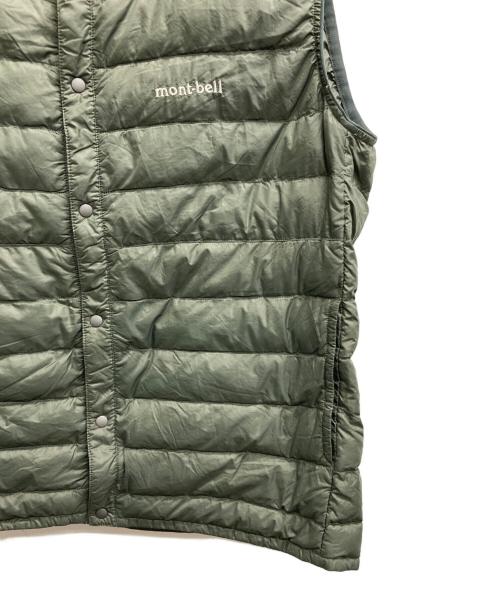 mont-bell（モンベル）mont-bell (モンベル) スペリオダウン ラウンドネックベスト オリーブ サイズ:Mの古着・服飾アイテム