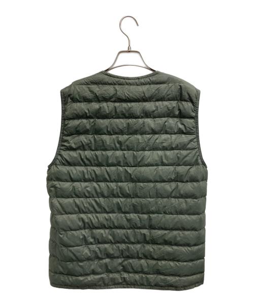 mont-bell（モンベル）mont-bell (モンベル) スペリオダウン ラウンドネックベスト オリーブ サイズ:Mの古着・服飾アイテム