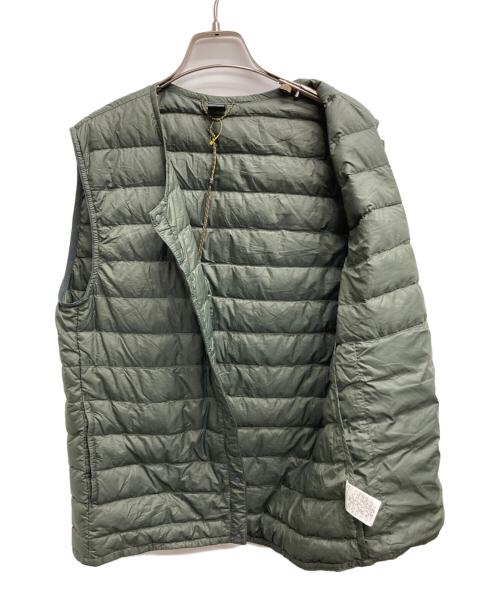 mont-bell（モンベル）mont-bell (モンベル) スペリオダウン ラウンドネックベスト オリーブ サイズ:Mの古着・服飾アイテム