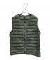 mont-bell（モンベル）の古着「スペリオダウン ラウンドネックベスト」｜オリーブ