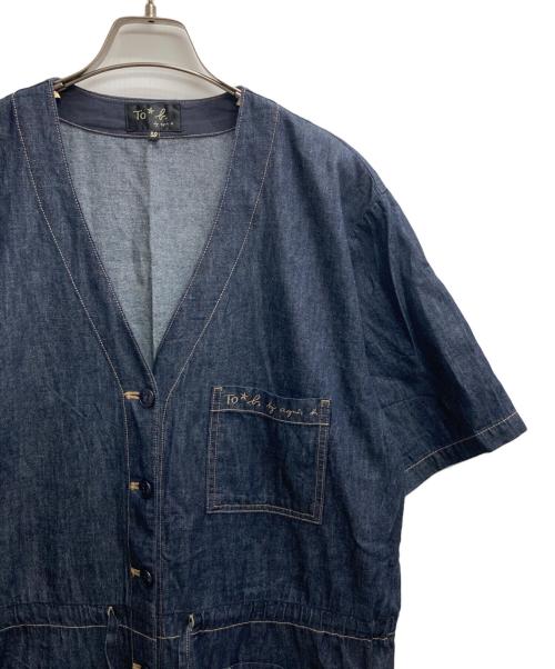 To b. by agnes b.（トゥービー バイ アニエスベー）To b. by agnes b. (トゥービー バイ アニエスベー) PANTALON デニムワーカーズコンビネゾン インディゴ サイズ:38の古着・服飾アイテム