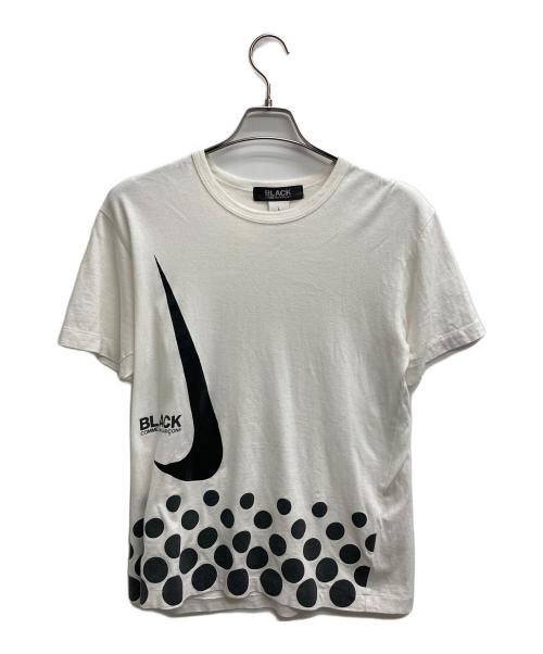 BLACK COMME des GARCONS（ブラックコムデギャルソン）BLACK COMME des GARCONS (ブラック コムデギャルソン) NIKE (ナイキ) Tシャツ ホワイト サイズ:Lの古着・服飾アイテム