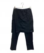 LAD MUSICIANラッドミュージシャン）の古着「ラップパンツ」｜ブラック