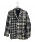 BLACK COMME des GARCONS（ブラックコムデギャルソン）の古着「チェックテーラードジャケット」｜グレー