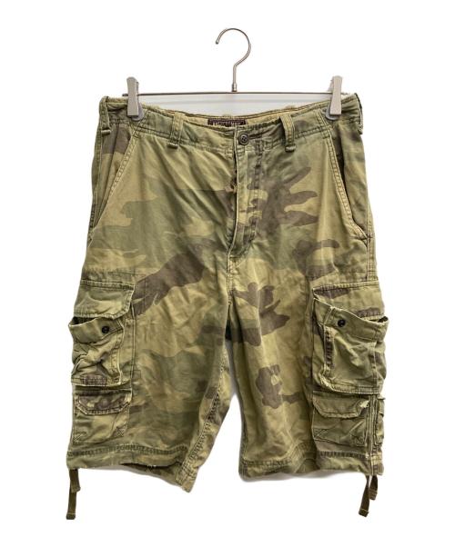 Abercrombie & Fitch（アバクロンビー アンド フィッチ）Abercrombie & Fitch (アバクロンビー アンド フィッチ) ハーフカーゴパンツ カーキ サイズ:30の古着・服飾アイテム