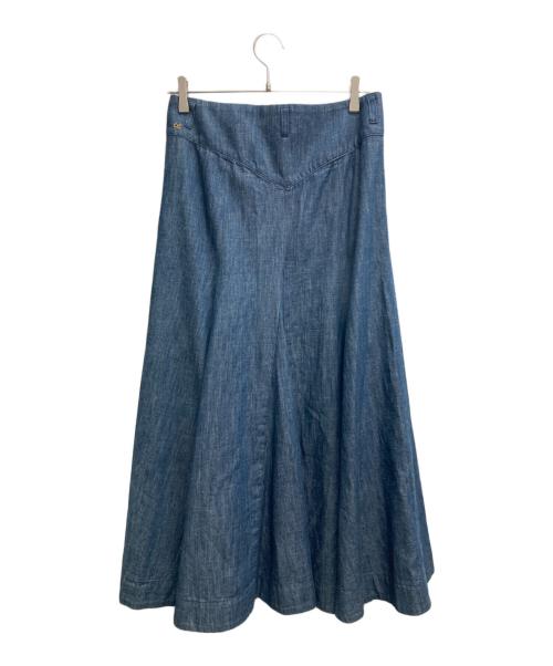 45rpm（45アールピーエム）45rpm (45アールピーエム) デニムフレアスカート インディゴ サイズ:3の古着・服飾アイテム