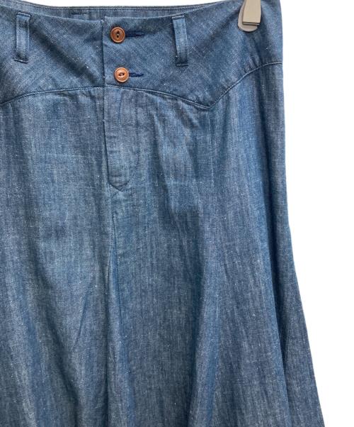 45rpm（45アールピーエム）45rpm (45アールピーエム) デニムフレアスカート インディゴ サイズ:3の古着・服飾アイテム