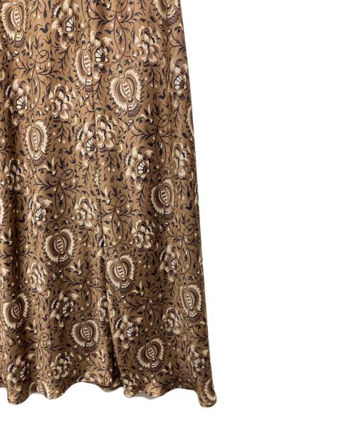 SOULEIADO（ソレイアード）SOULEIADO (ソレイアード) ペイズリースカート ブラウン サイズ:34の古着・服飾アイテム
