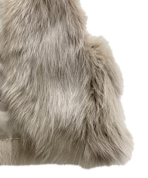 BALLSEY（ボールジィ）BALLSEY (ボールジィ) フォックスファーベスト グレージュ サイズ:38の古着・服飾アイテム