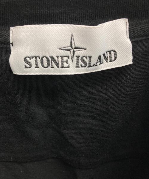 STONE ISLAND（ストーンアイランド）STONE ISLAND (ストーンアイランド) ヘンリーネックカットソー ブラック サイズ:XLの古着・服飾アイテム