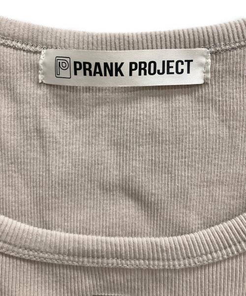 PRANK PROJECT（プランクプロジェクト）PRANK PROJECT (プランクプロジェクト) メタルプレートリブタンク ベージュ サイズ:FREEの古着・服飾アイテム