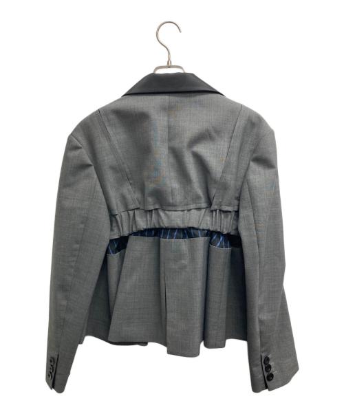 sacai（サカイ）sacai (サカイ) Suiting Jacket グレー サイズ:2	の古着・服飾アイテム