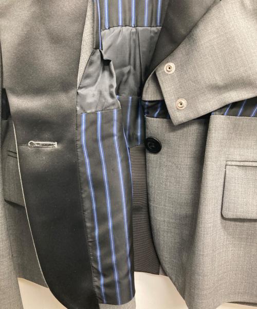 sacai（サカイ）sacai (サカイ) Suiting Jacket グレー サイズ:2	の古着・服飾アイテム