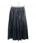Plage（プラージュ）の古着「Fake Leather ギャザースカート」｜ブラック