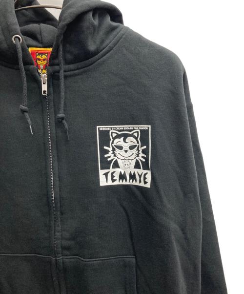 CREAM SODA（クリームソーダ）CREAM SODA (クリームソーダ) DRAGON RIDER ジップパーカー ブラック サイズ:XLの古着・服飾アイテム