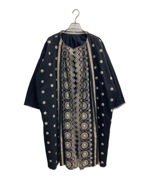 45R（フォーティファイブ・アール）45R (フォーティファイブ・アール) 刺繍デニムコート インディゴの古着・服飾アイテム