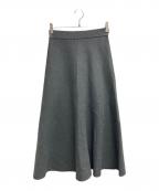 SLOBE IENAスローブ イエナ）の古着「ミラノリブニットフレアスカート」｜カーキ