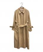 Snidelスナイデル）の古着「ORGANICSステンカラーコート」｜ベージュ