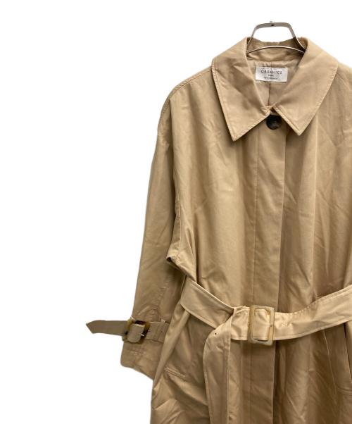 Snidel（スナイデル）Snidel (スナイデル) ORGANICSステンカラーコート ベージュ サイズ:ONE SIZEの古着・服飾アイテム