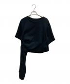 ADOREアドーア）の古着「変形デザインカットソー」｜ブラック