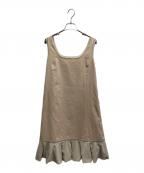 FOXEY NEWYORKフォクシーニューヨーク）の古着「ノースリーブワンピース」｜ベージュ
