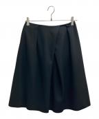 FOXEY NEWYORKフォクシーニューヨーク）の古着「タックフレアスカート」｜ブラック