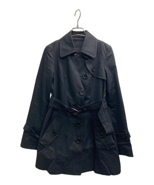 BURBERRY BLUE LABEL（バーバリーロンドンブルーレーベル）BURBERRY BLUE LABEL (バーバリーロンドンブルーレーベル) ノバチェックライナートレンチコート ブラック サイズ:38の古着・服飾アイテム