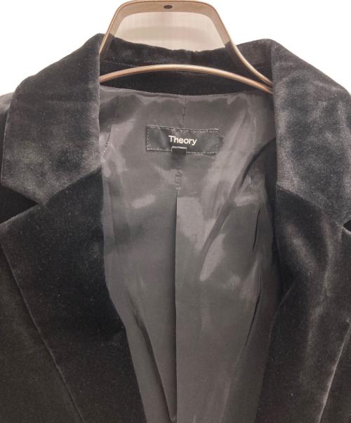 theory（セオリー）theory (セオリー) ベルベットジャケット ブラックの古着・服飾アイテム