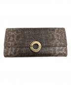 BVLGARIブルガリ）の古着「ローマ ラージウォレット」｜グレー