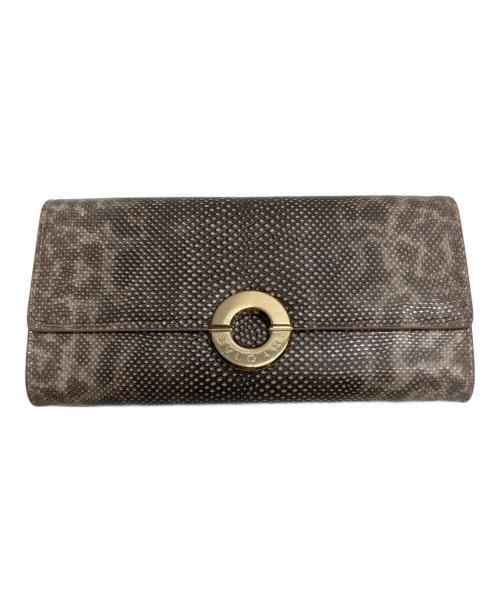 BVLGARI（ブルガリ）BVLGARI (ブルガリ) ローマ ラージウォレット グレーの古着・服飾アイテム