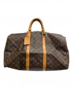 LOUIS VUITTONルイ ヴィトン）の古着「キーポル50 / トラベルバッグ」｜ブラウン