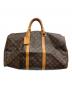LOUIS VUITTON（ルイ ヴィトン）の古着「キーポル50 / トラベルバッグ」｜ブラウン