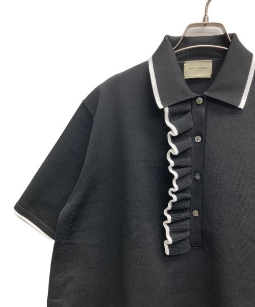 UNITED ARROWS TOKYO（ユナイテッドアローズトウキョウ）UNITED ARROWS TOKYO (ユナイテッドアローズトウキョウ) ミニマルフリル ニット ブラック サイズ:記載無しの古着・服飾アイテム