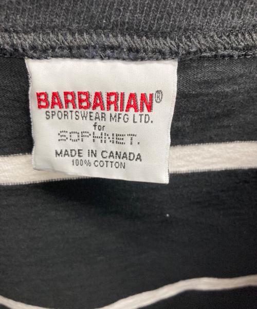BARBARIAN（バーバリアン）BARBARIAN (バーバリアン) BORDER TEE ブラック サイズ:XLの古着・服飾アイテム
