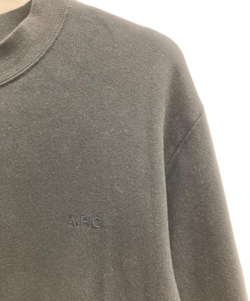 A.P.C.（アーペーセー）A.P.C. (アーペーセー) ロゴ刺繍スウェット ブラック サイズ:XLの古着・服飾アイテム